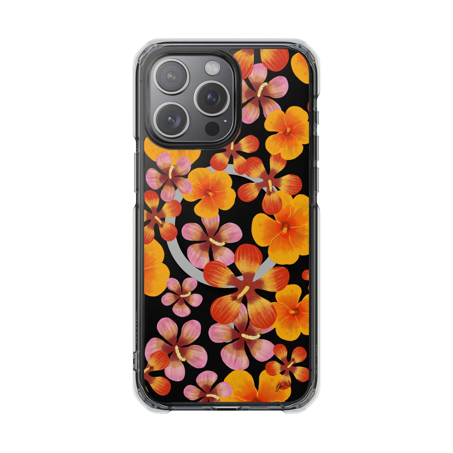Warm Bloom Clear Phone Case