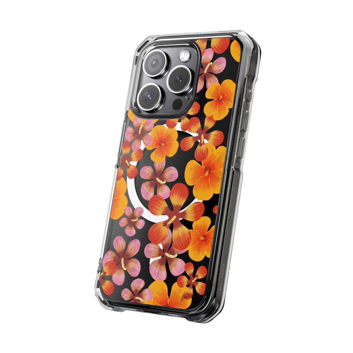 Warm Bloom Clear Phone Case
