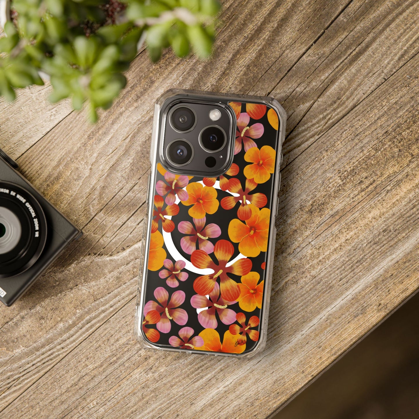 Warm Bloom Clear Phone Case