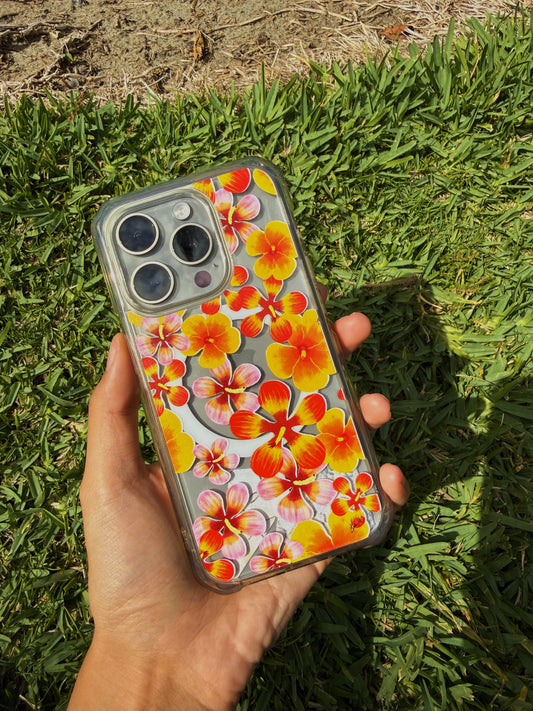 Warm Bloom Clear Phone Case